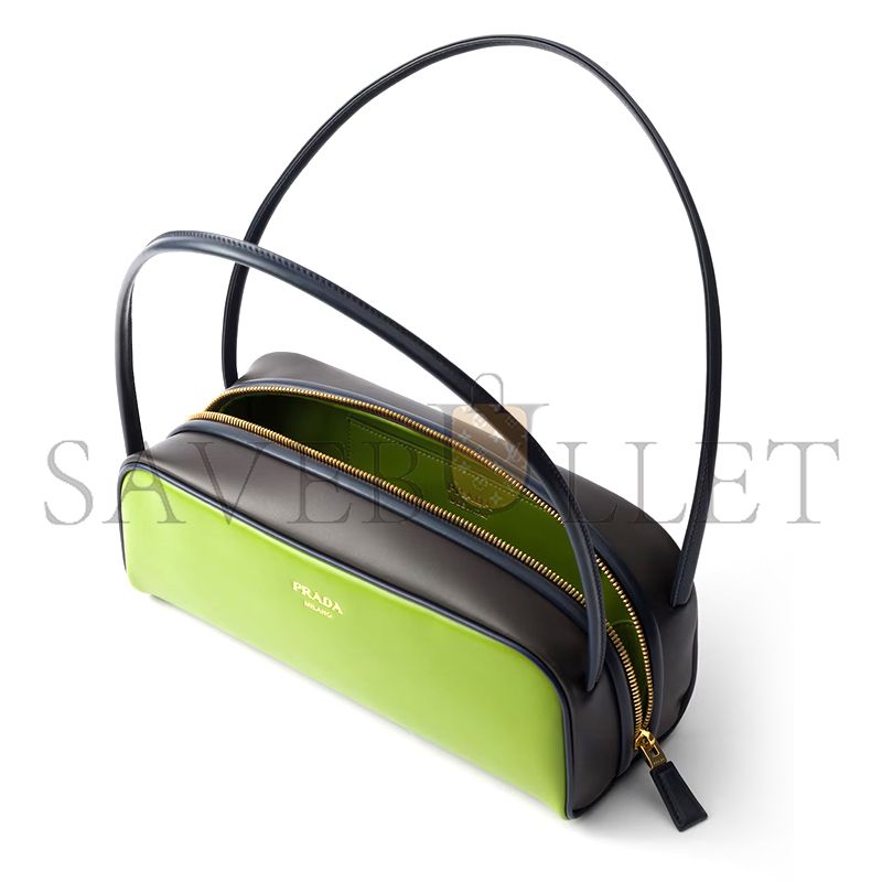 PRADA SWING SMOOTH LEATHER SHOULDER BAG 1BC249 (28*11.5*10cm)
